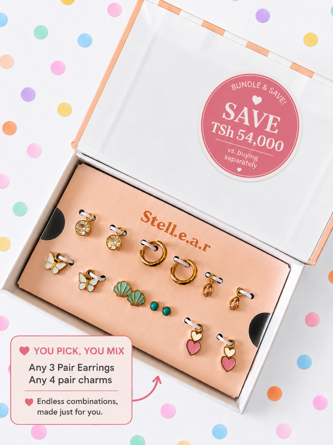Ultimate Gift Box (3 Earrings + 4 Charms)