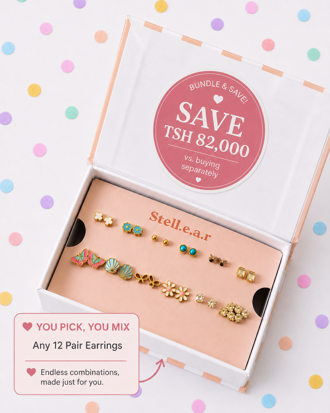 Ultimate Earrings Gift Box (12 Pairs)
