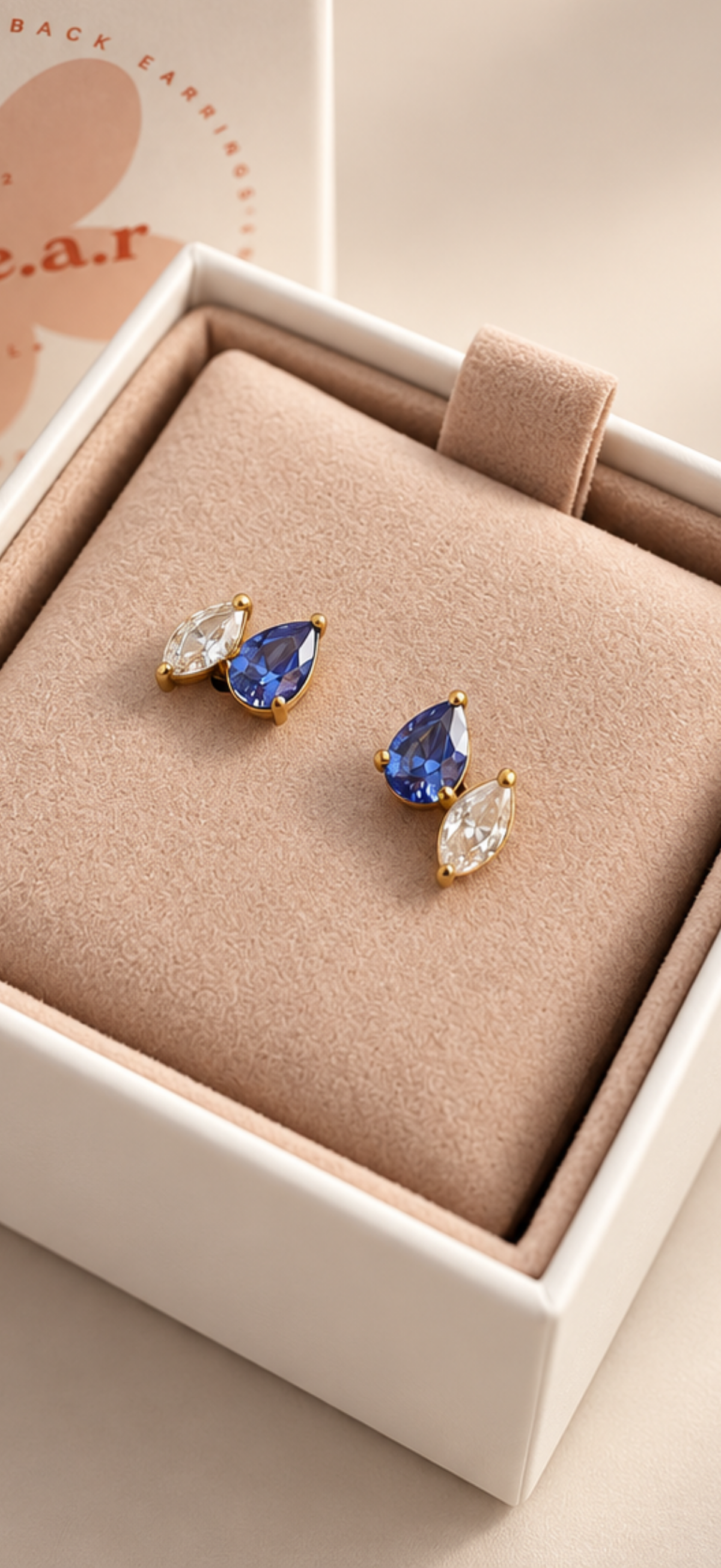 Tanzanite-Blue CZ studs